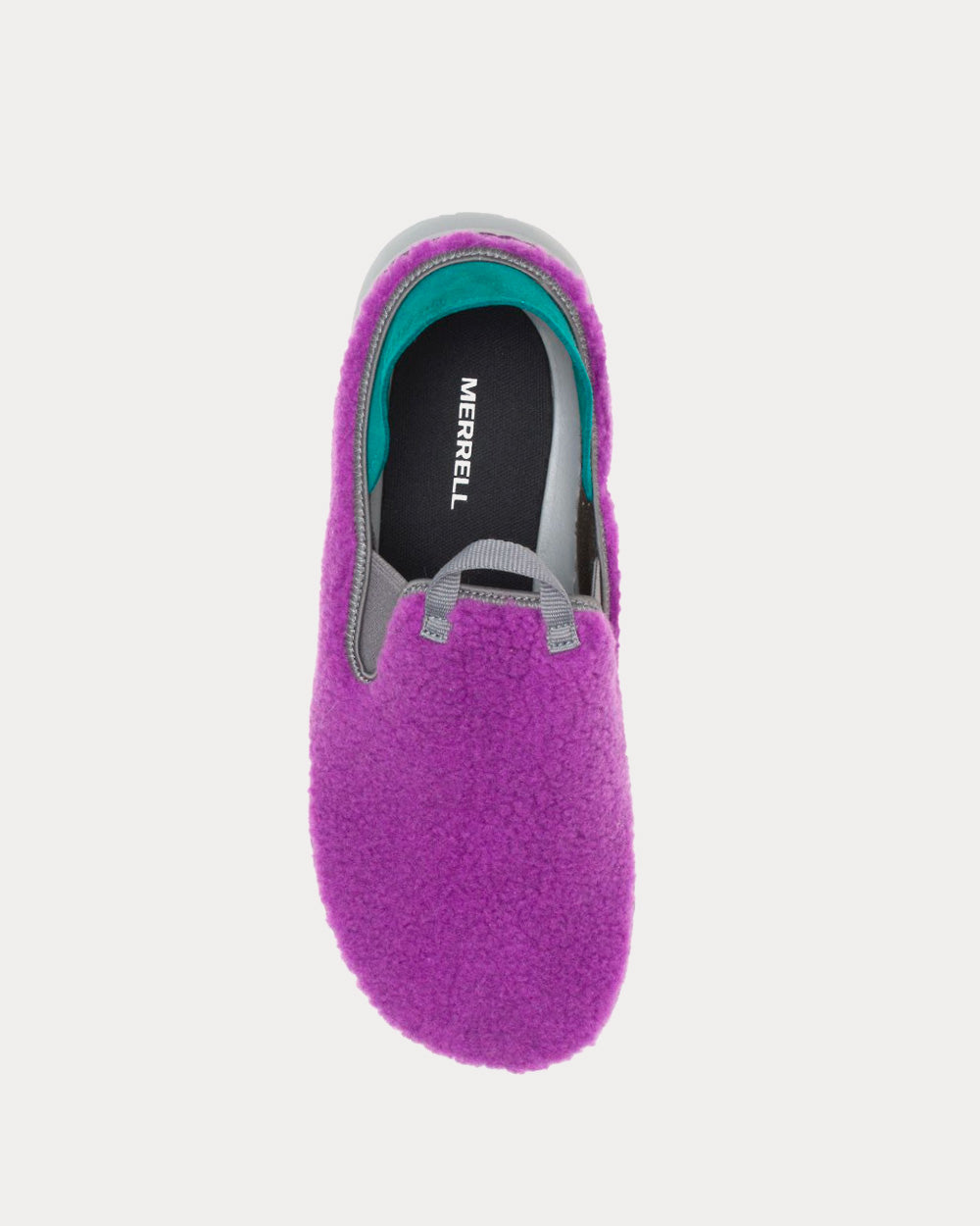 Merrell Hut Moc Fleece Plum Slip Ons - 2