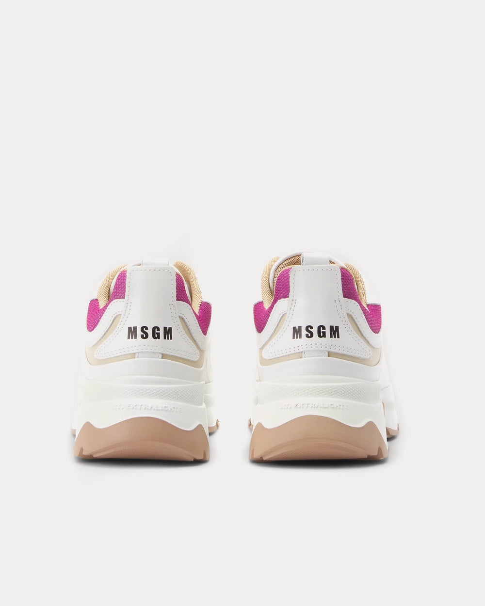 MSGM Minimal Runner Chunky Sole Fuchsia Low Top Sneakers - 3