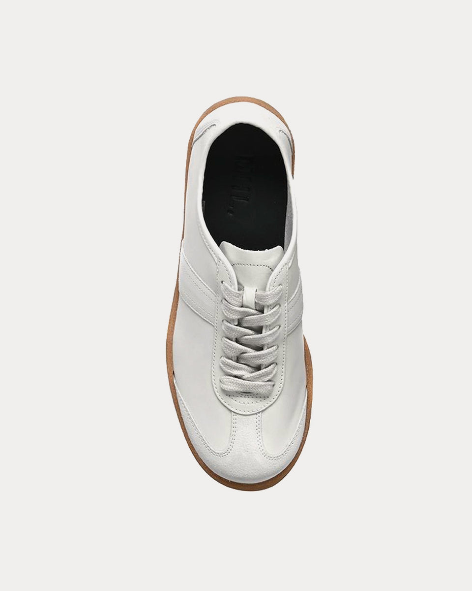 MHL by Margaret Howell Army Trainer Nubuck White Low Top Sneakers ...