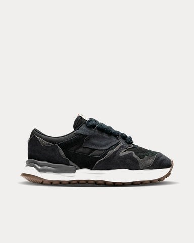 Mihara Yasuhiro Distressed Black Low Top Sneakers