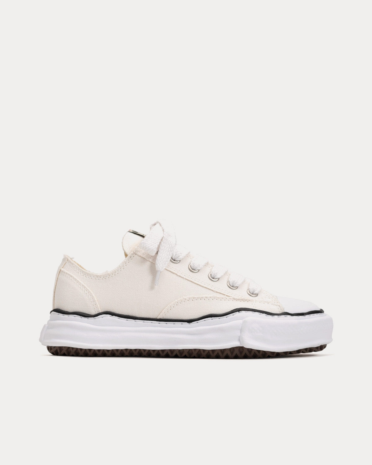 Mihara Yasuhiro Peterson OG Sole Canvas White / White Low Top Sneakers - 1