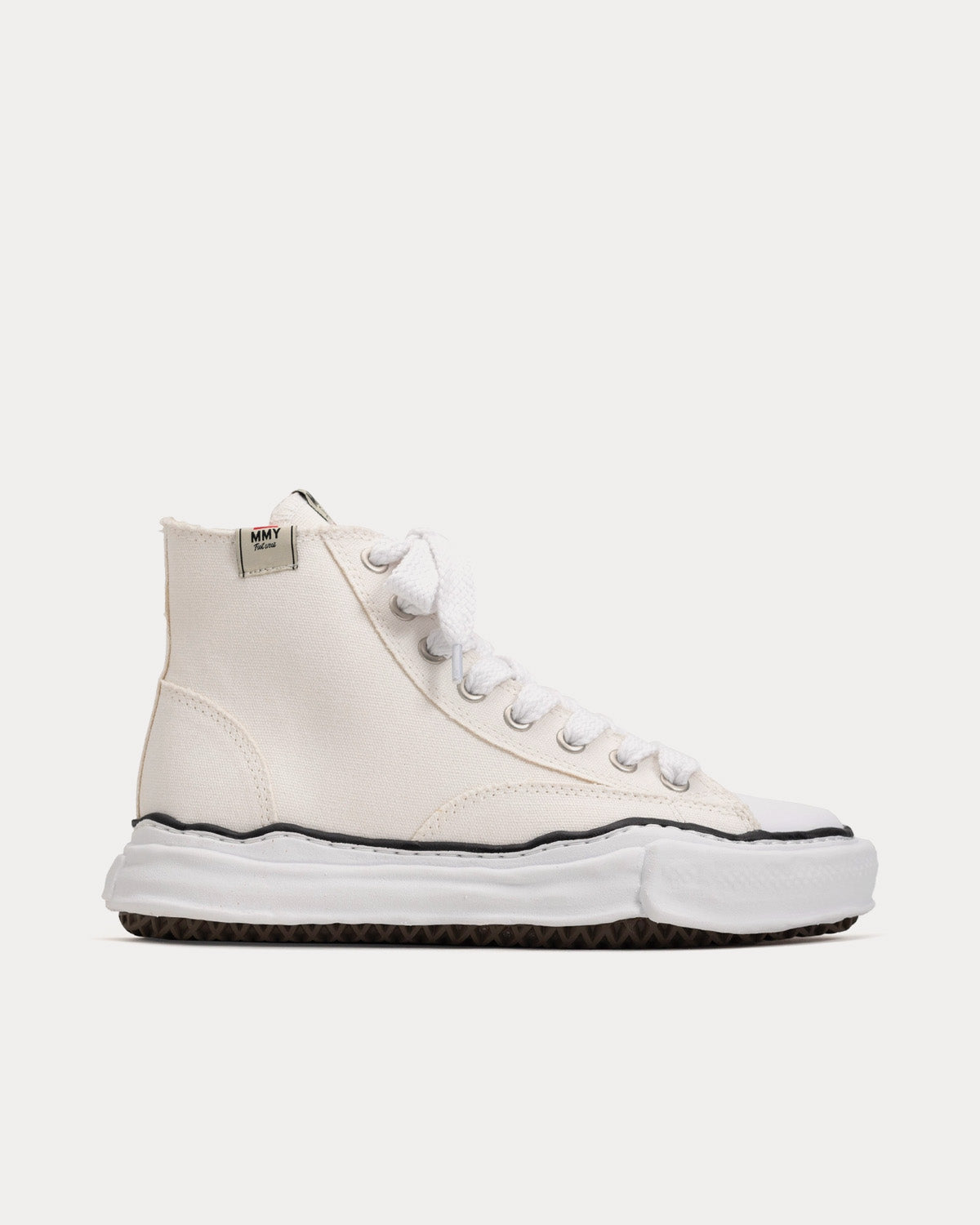 Mihara Yasuhiro Peterson OG Sole Canvas White / White High Top Sneakers - 1