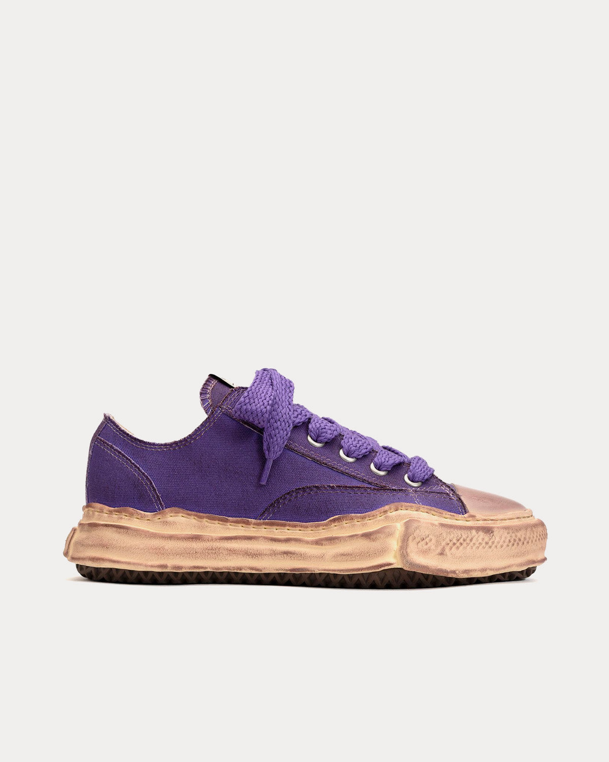 Mihara Yasuhiro Peterson OG Sole Canvas Purple / White Low Top Sneakers - 1