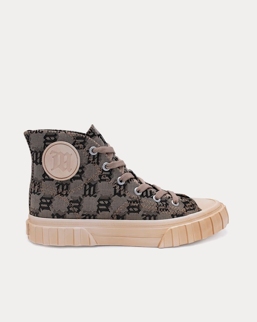 MISBHV Army Monogram Canvas High Top Sneakers - 1