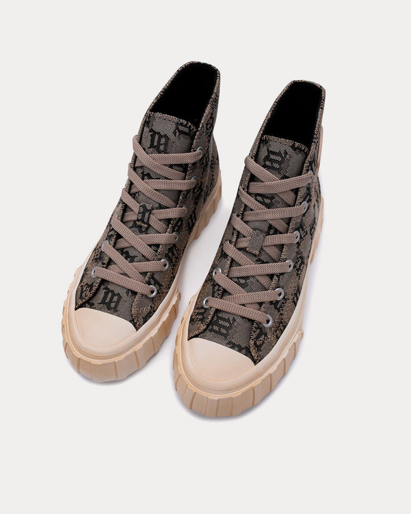 MISBHV Army Monogram Canvas High Top Sneakers - 2