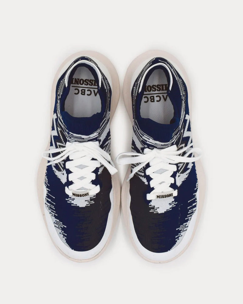 Missoni x ACBC Fly Navy / White Low Top Sneakers - 2