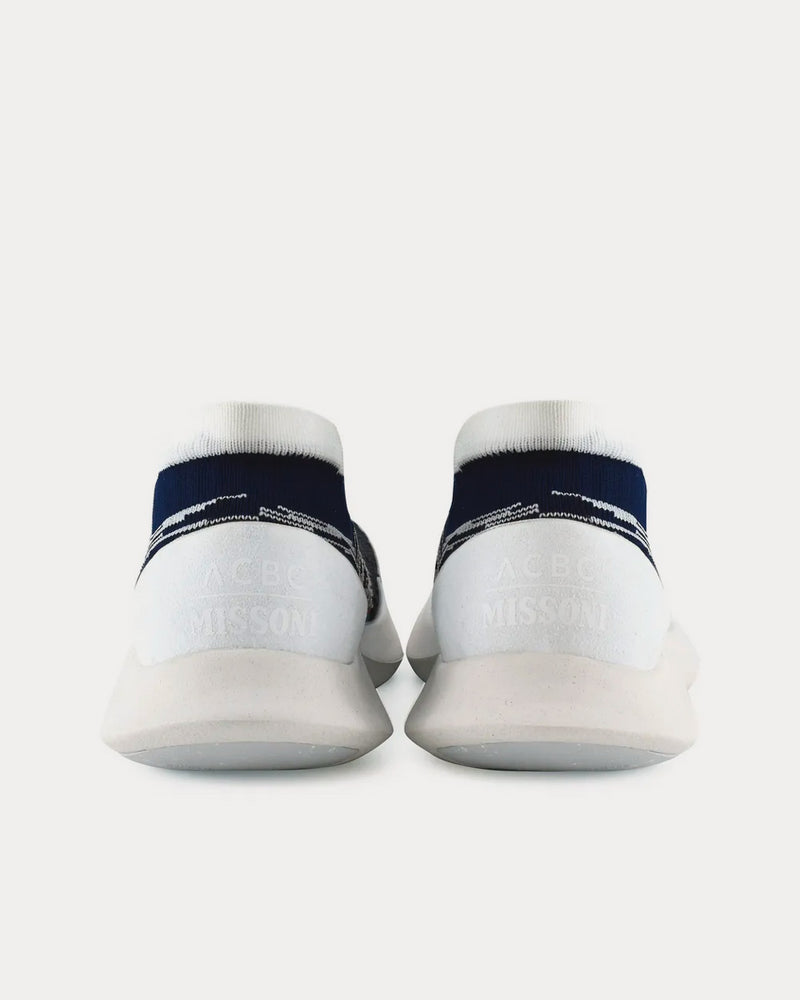 Missoni x ACBC Fly Navy / White Low Top Sneakers - 4