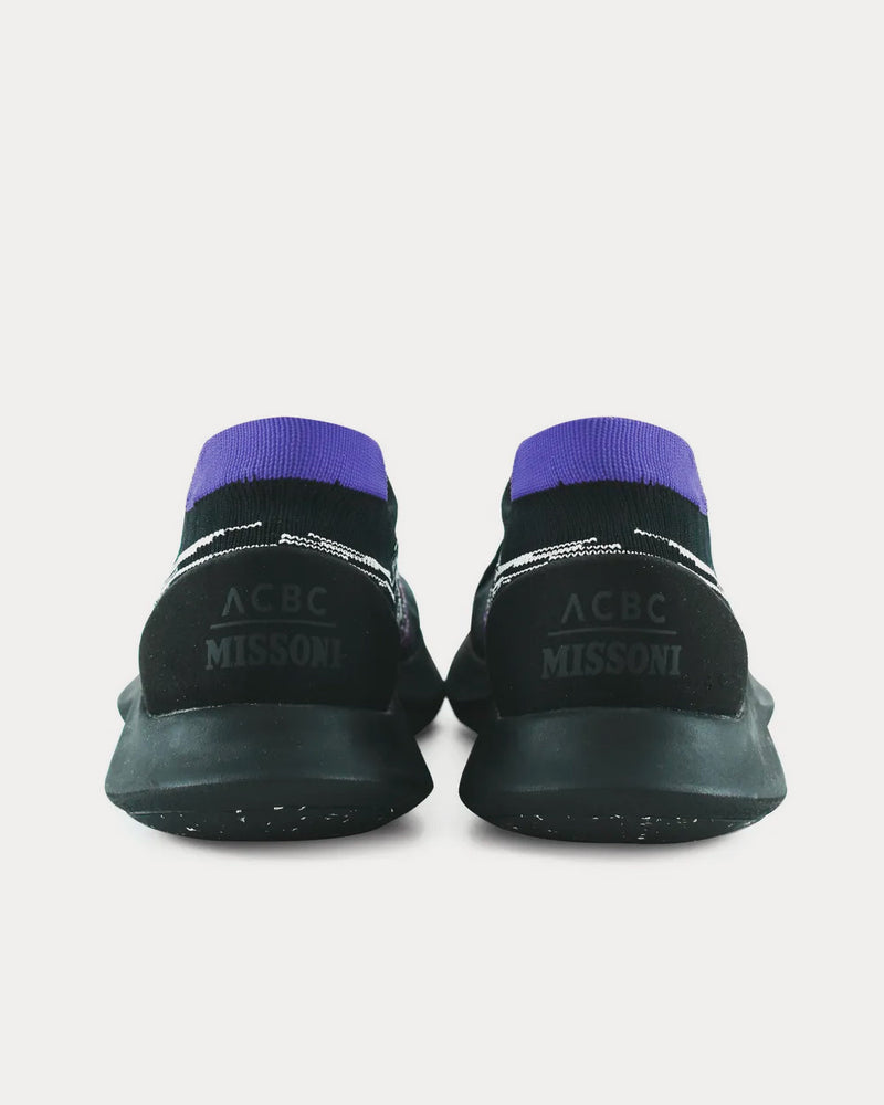 Missoni x ACBC Fly Purple / Black Low Top Sneakers - 3