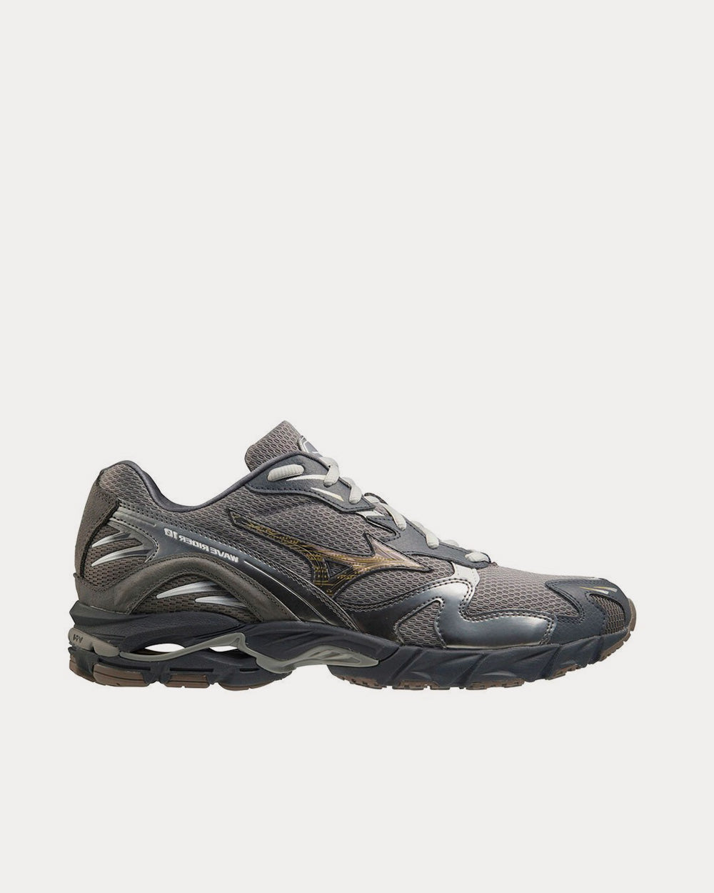 Mizuno Wave Rider 10 Frost Grey Low Top Sneakers - Sneak in Peace