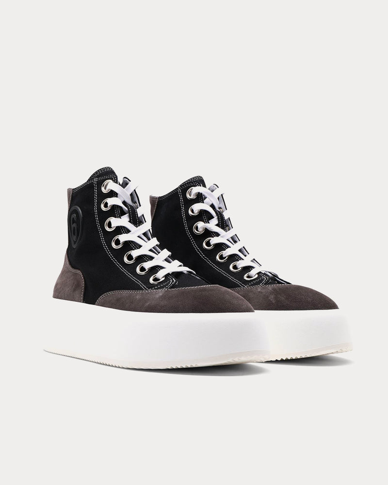 Maison Margiela MM6 Platform Black High Top Sneakers - 2