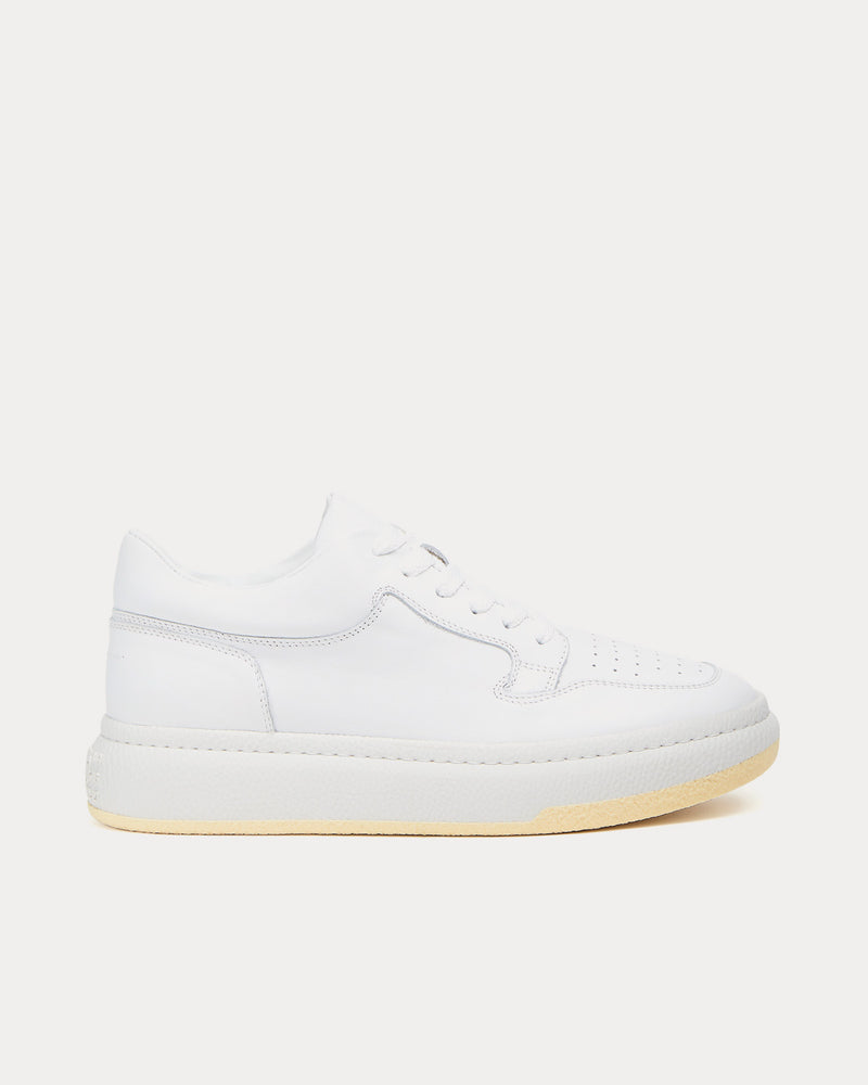 MM6 Maison Margiela Basketball White Low Top Sneakers - 1