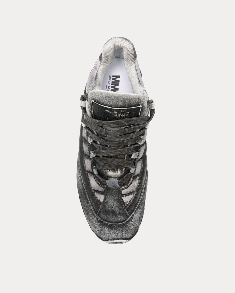 MM6 Maison Margiela Vintage Distressed-Effect Grey Low Top