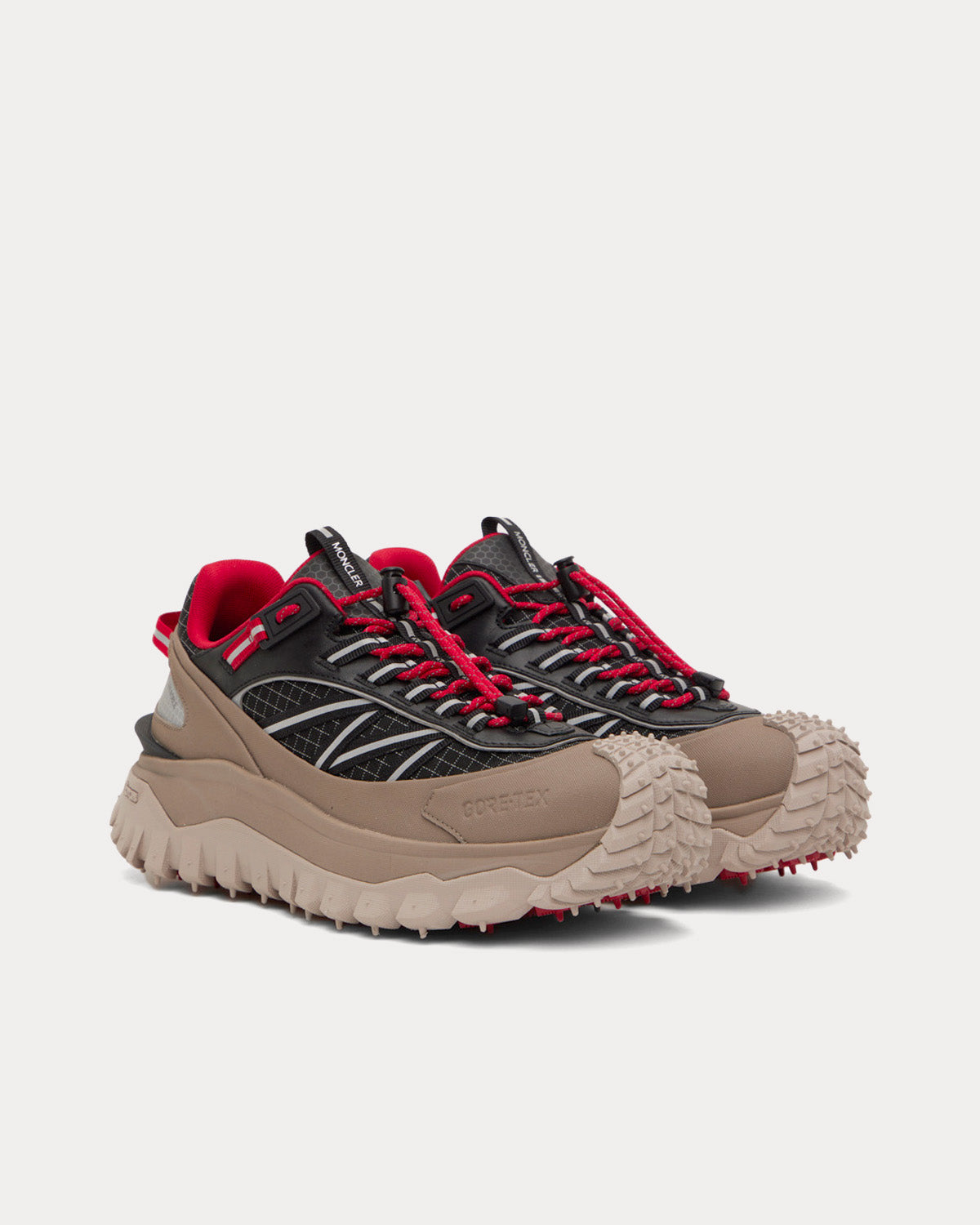 Moncler Trailgrip GTX Taupe / Black Running Shoes - 2