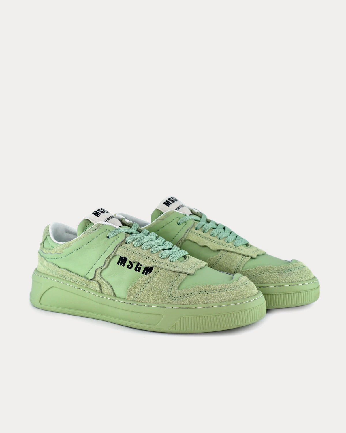 MSGM x ACBC Fantastic Green Green Low Top Sneakers - 2