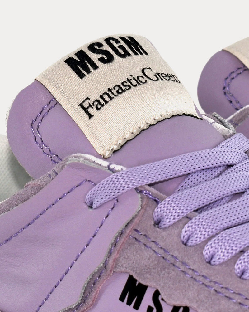 MSGM x ACBC Fantastic Green Violet Low Top Sneakers - 3