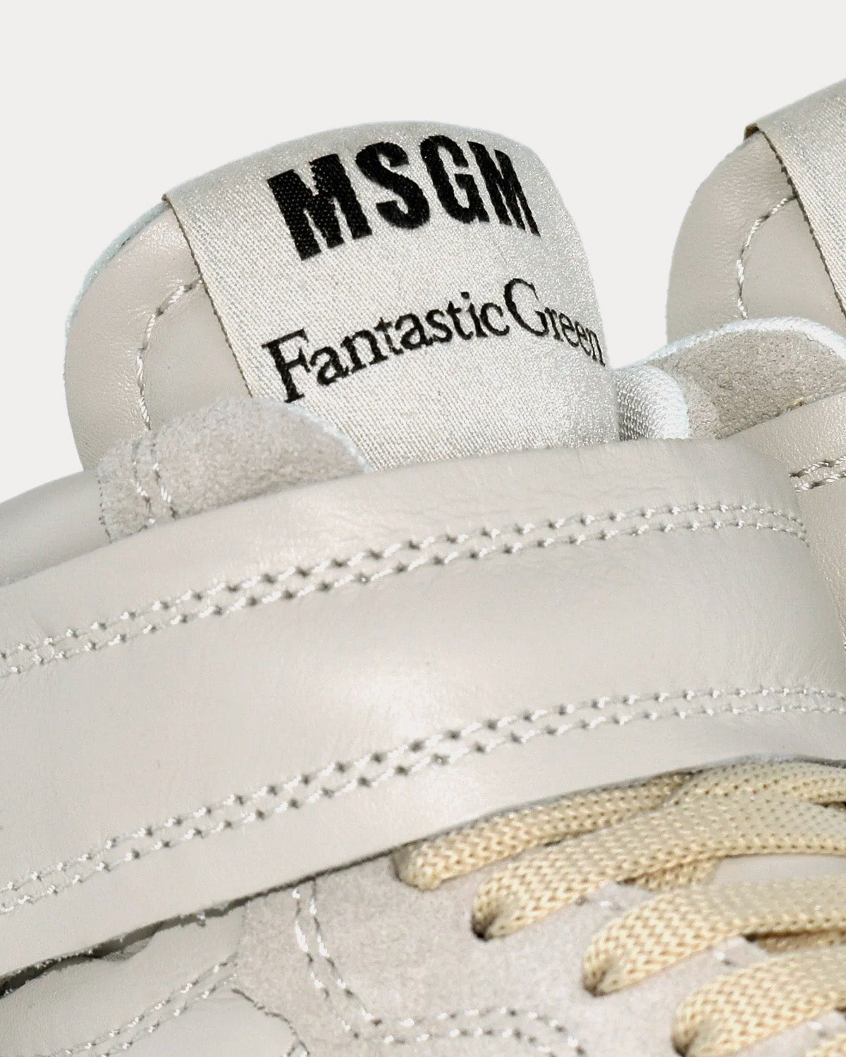 MSGM x ACBC Fantastic Green White High Top Sneakers - 3