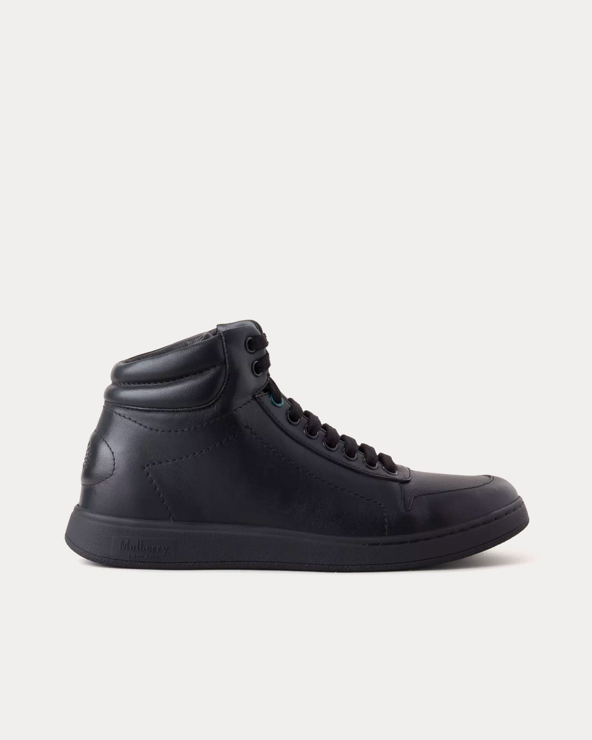 Mulberry Leather Black High Top Sneakers - 1