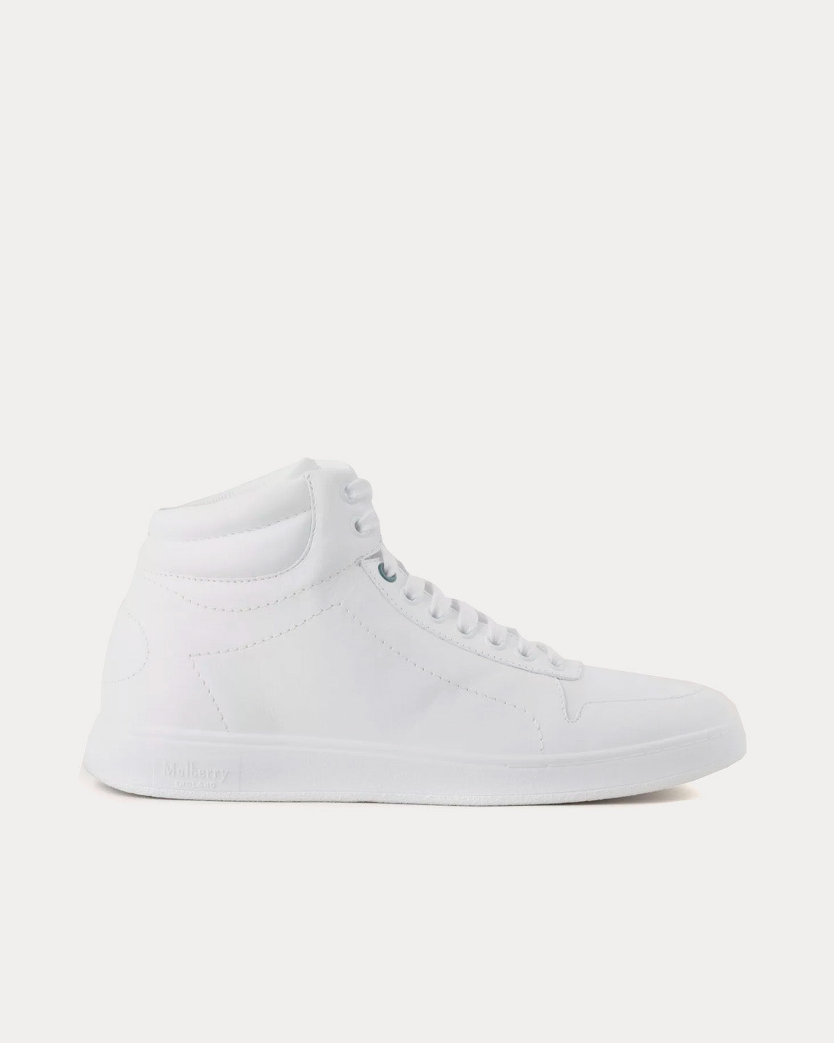 Mulberry Leather White High Top Sneakers - 1