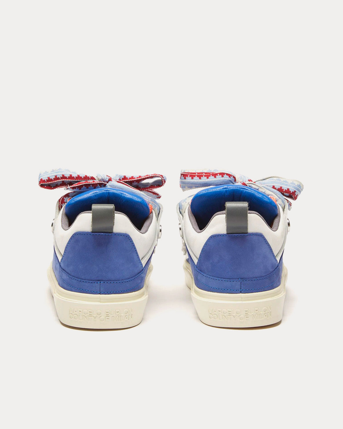 Marcelo Burlon Ticinella Blue / White Low Top Sneakers - 3