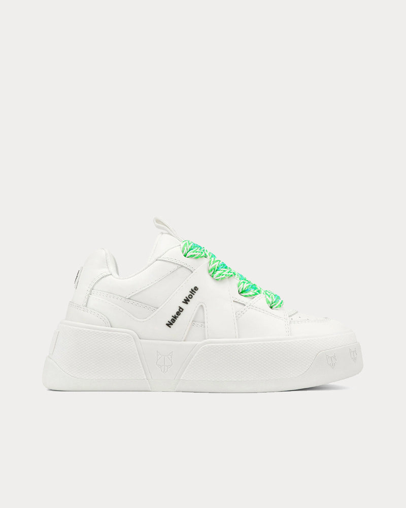 Naked Wolfe Cali White Low Top Sneakers - 1