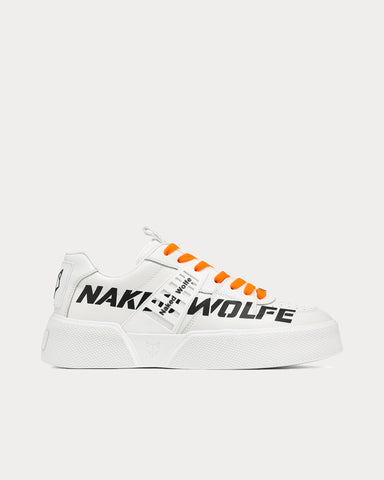 Naked Wolfe Paradox Logo White Low Top Sneakers