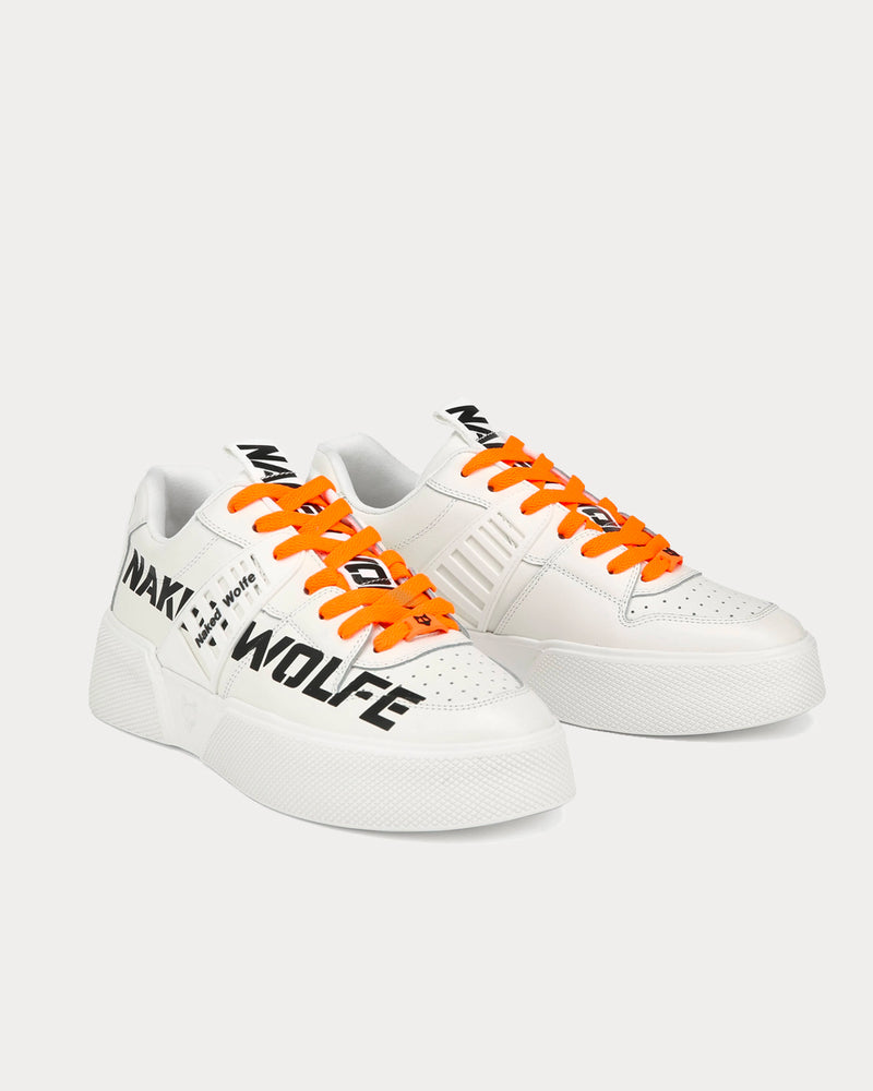 Naked Wolfe Paradox Logo White Low Top Sneakers - 2