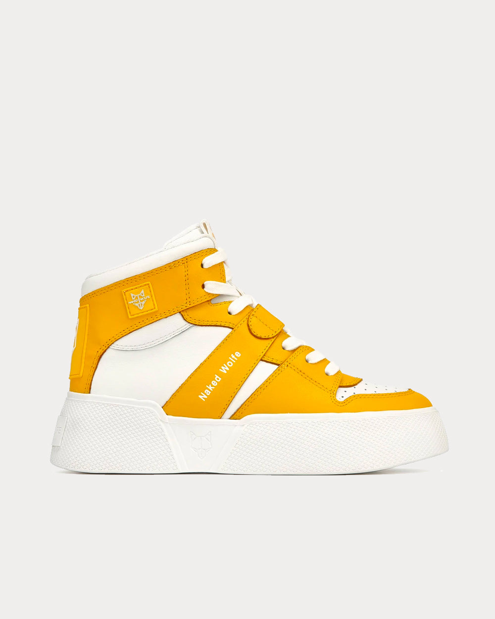 Naked Wolfe Phantom Yellow High Top Sneakers - 1