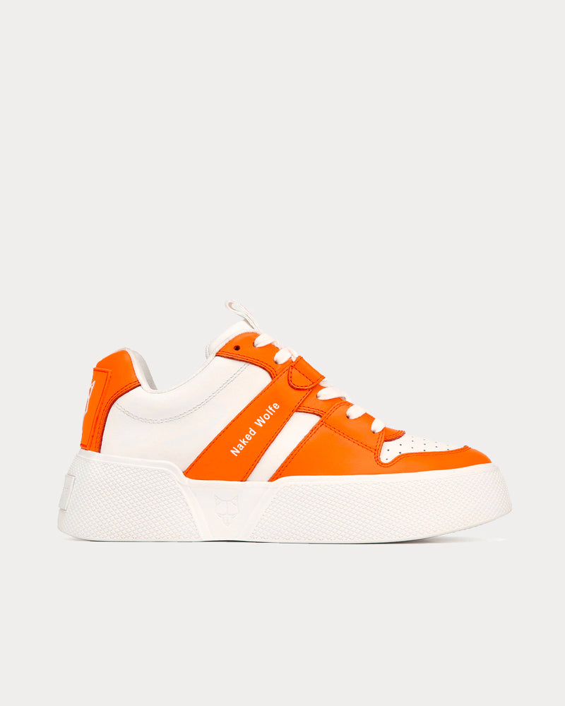 Naked Wolfe Pixie Orange Low Top Sneakers - 1