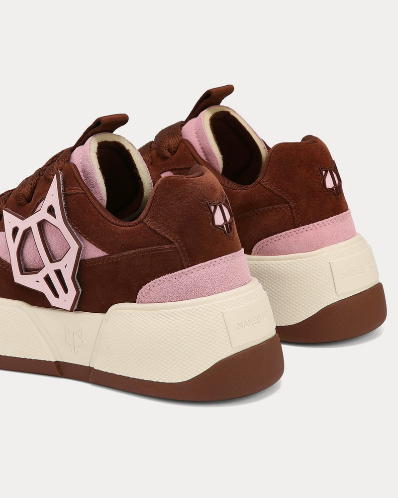 Naked Wolfe City Brown / Pink Low Top Sneakers - 3