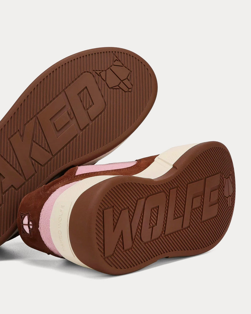 Naked Wolfe City Brown / Pink Low Top Sneakers - 4