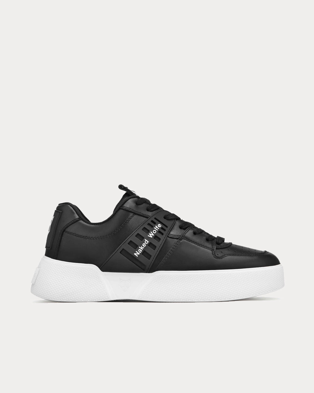 Naked Wolfe Paradox Leather Black Low Top Sneakers - 1