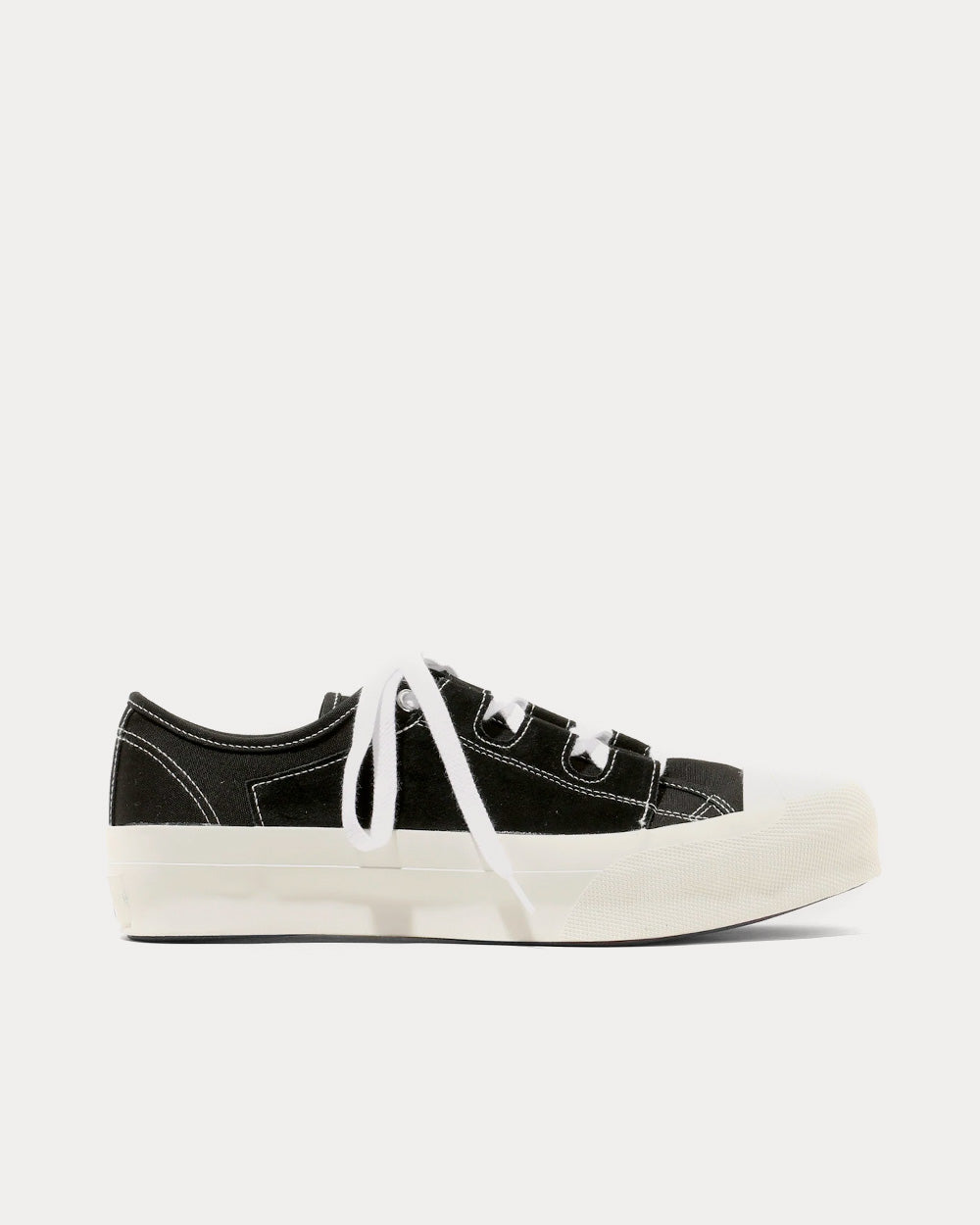 Needles Asymmetric Ghillie Black Low Top Sneakers - 1