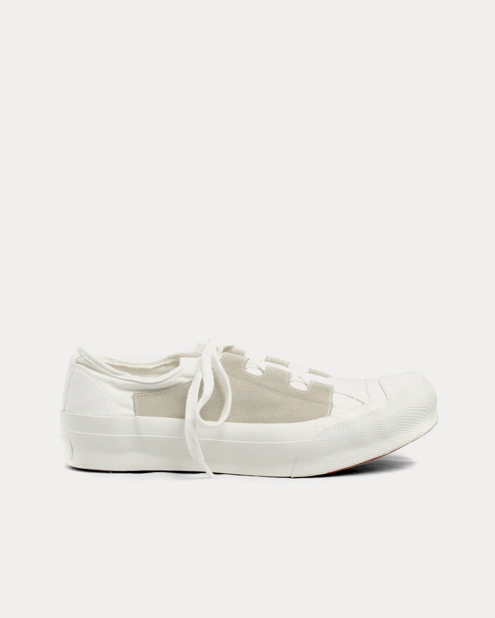 Needles Asymmetric Ghillie White Low Top Sneakers - 1