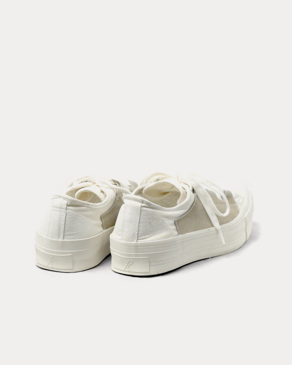 Needles Asymmetric Ghillie White Low Top Sneakers - 3