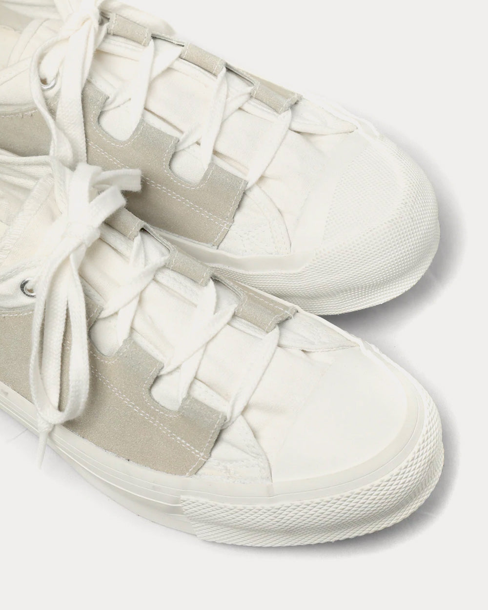 Needles Asymmetric Ghillie White Low Top Sneakers - 5