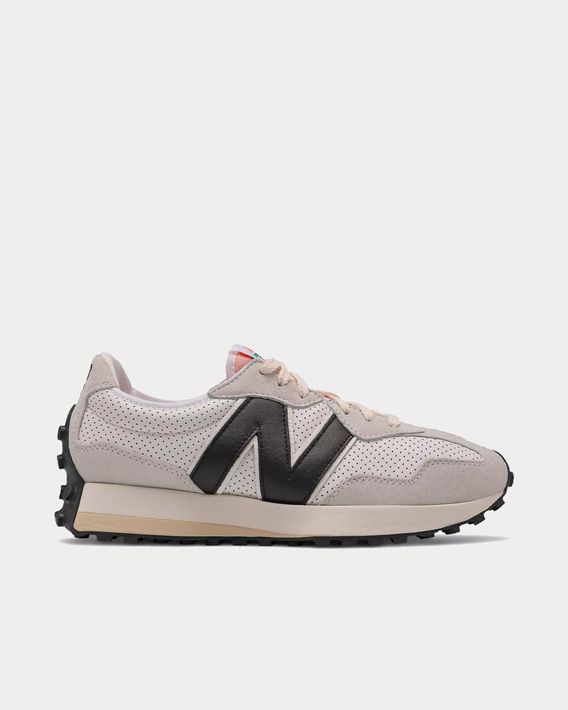 New Balance X Casablanca 327 White with Black Low Top Sneakers - 1