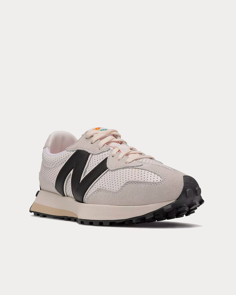 New Balance X Casablanca 327 White with Black Low Top Sneakers - 2