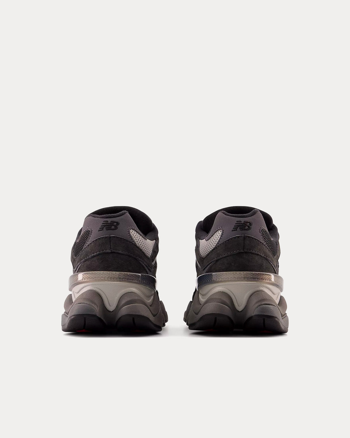 New Balance 9060 Black with Castlerock & Rain Cloud Low Top Sneakers - 4