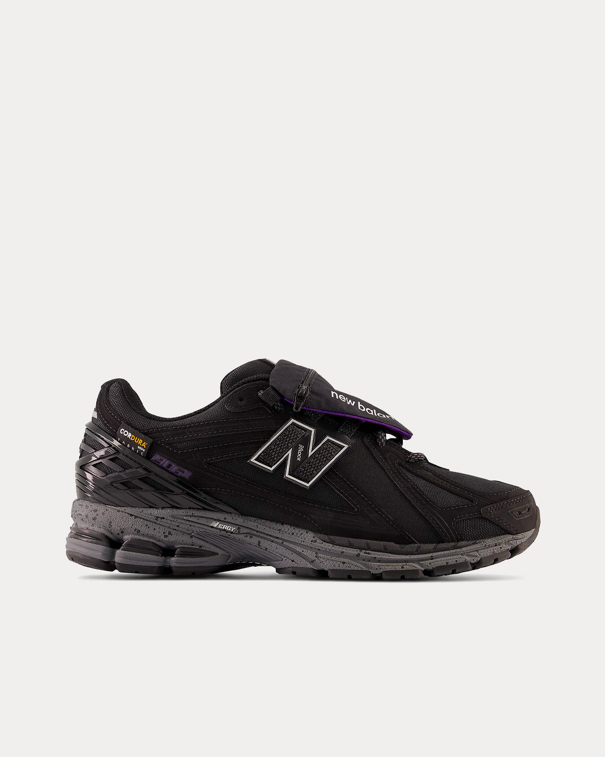 New Balance 1906R Black with Prism Purple and Castlerock Low Top Sneakers - 1