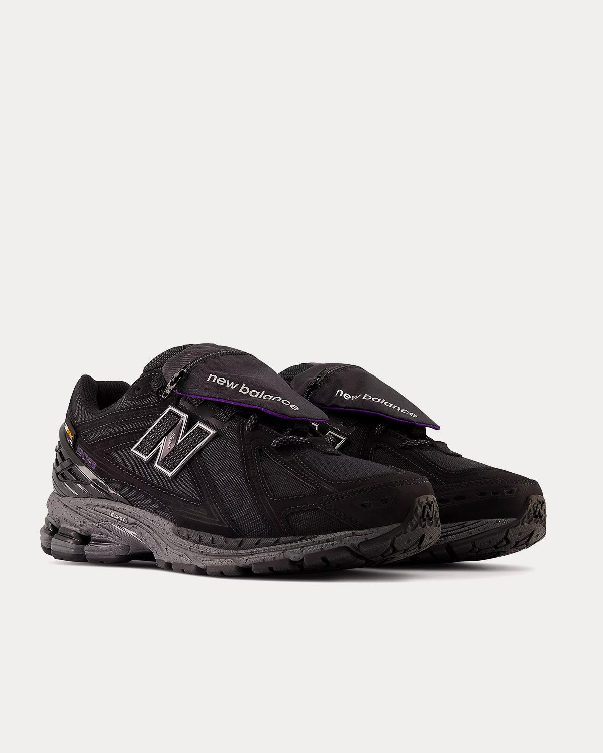 New Balance 1906R Black with Prism Purple and Castlerock Low Top Sneakers - 3