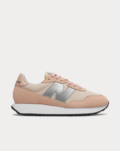 New Balance 237 Rose Water with Silver Metallic Low Top Sneakers