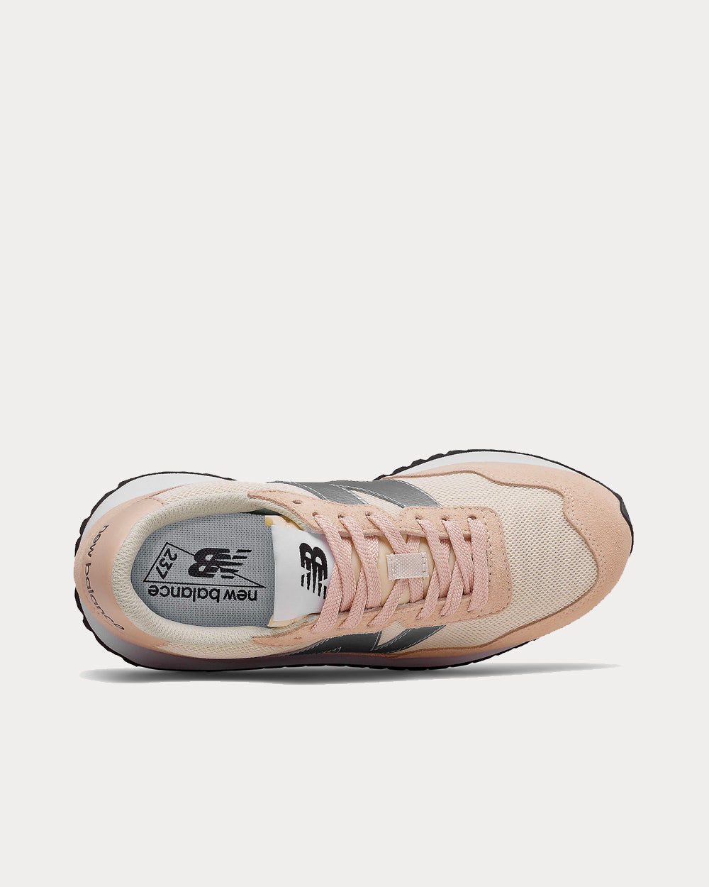 New Balance 237 Rose Water with Silver Metallic Low Top Sneakers - 2