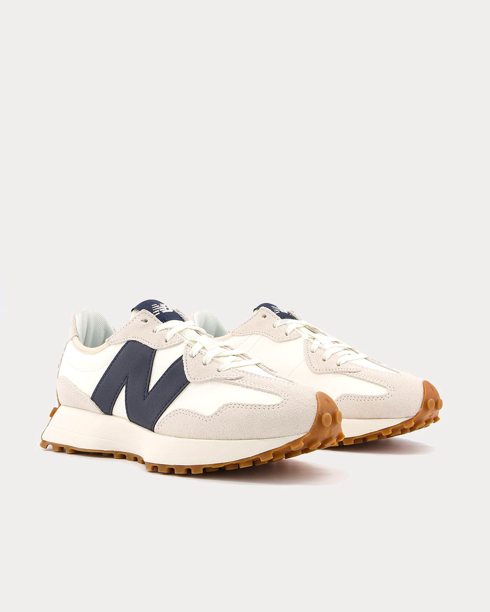 New Balance 327 White with Moonbeam Low Top Sneakers - 2