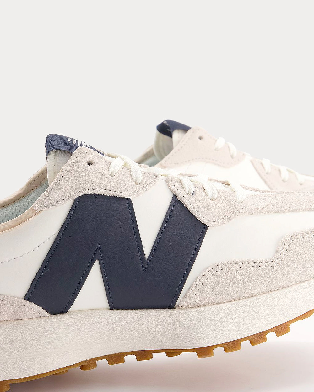 New Balance 327 White with Moonbeam Low Top Sneakers - 4