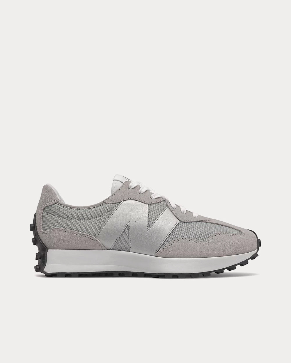 New Balance 327 Rain Cloud with Metallic Silver Low Top Sneakers - 1