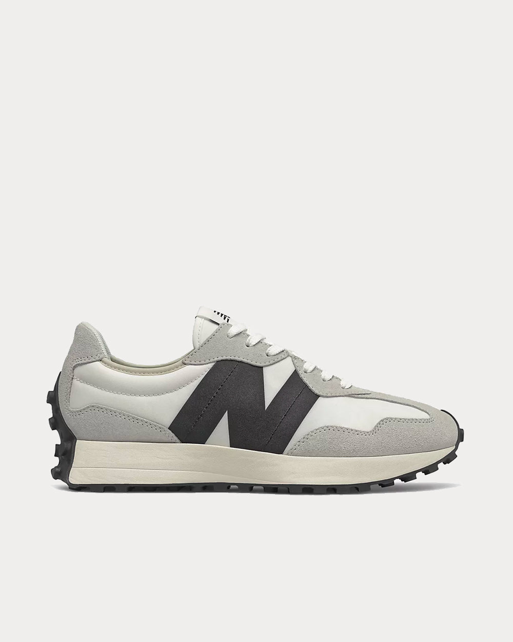 New Balance 327 Sea Salt With Black Low Top Sneakers - 1