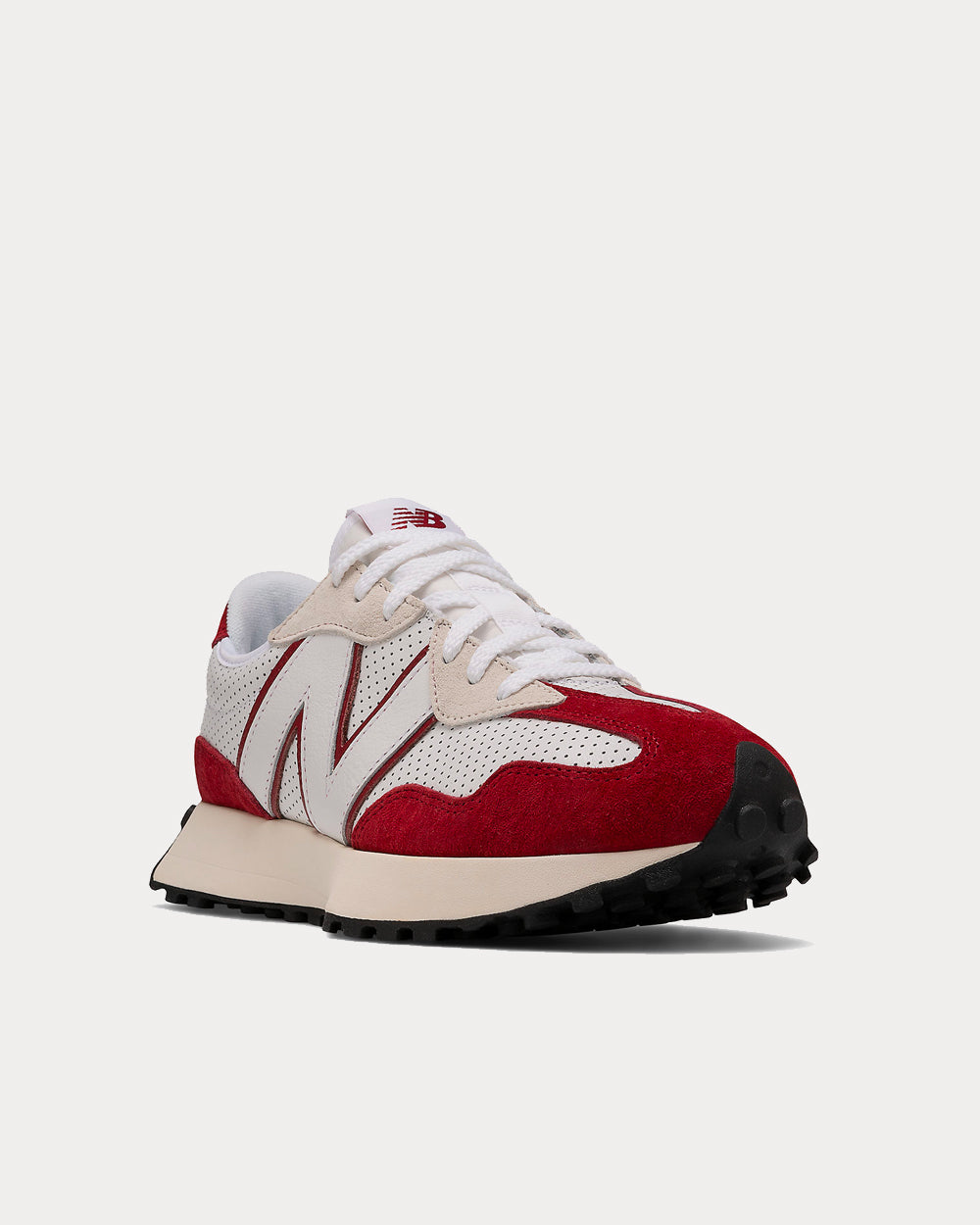 New Balance 327 White & Scarlet Low Top Sneakers - 2