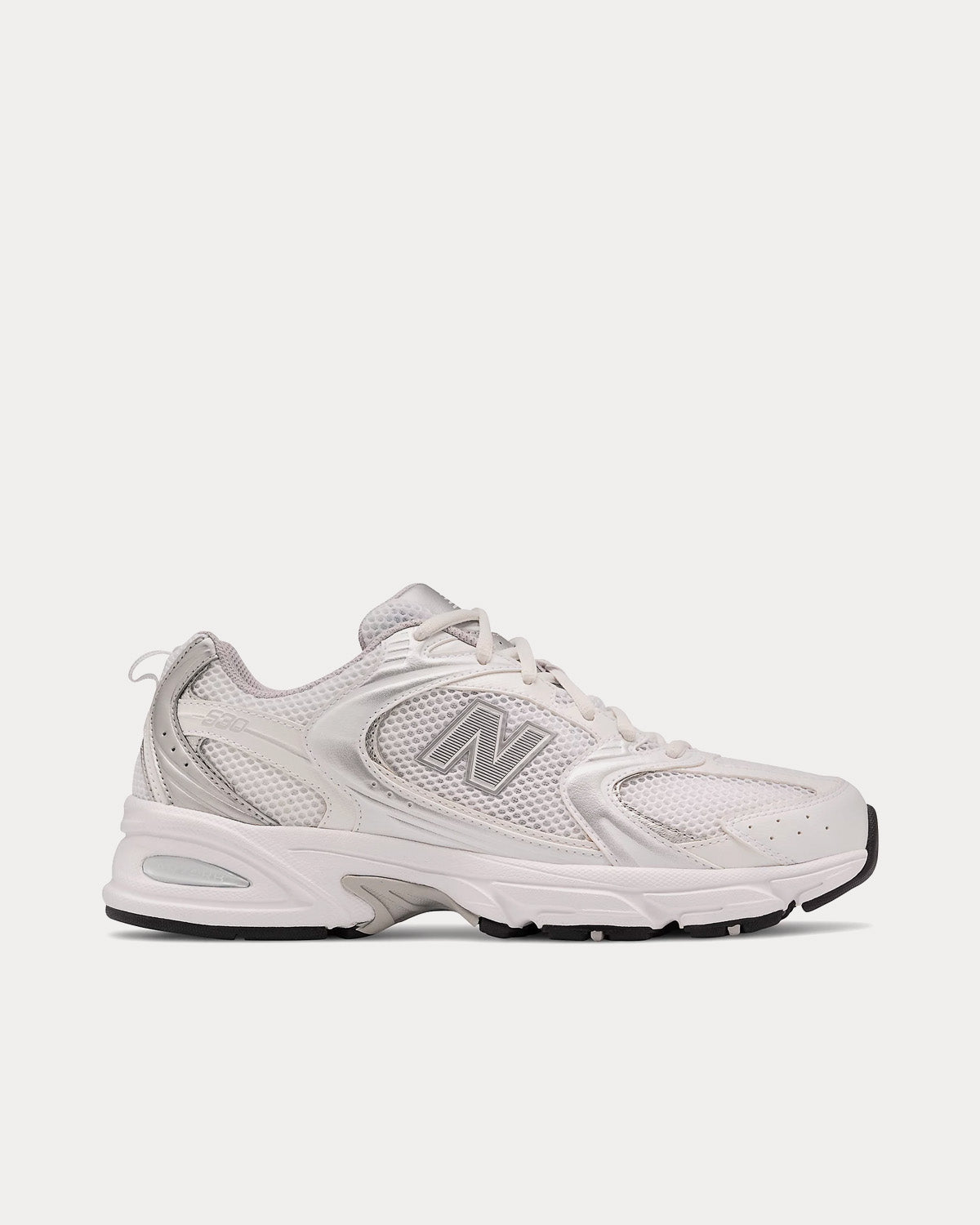 New Balance 530  Nb White / Silver Metallic Low Top Sneakers - 1