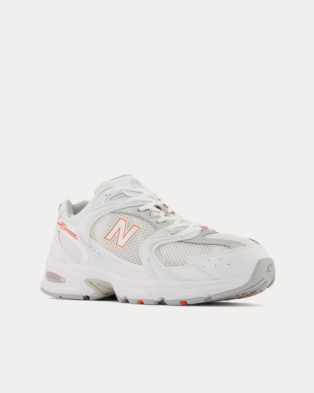 New Balance 530 White / Silver Metallic / Team Orange Low Top Sneakers - 3