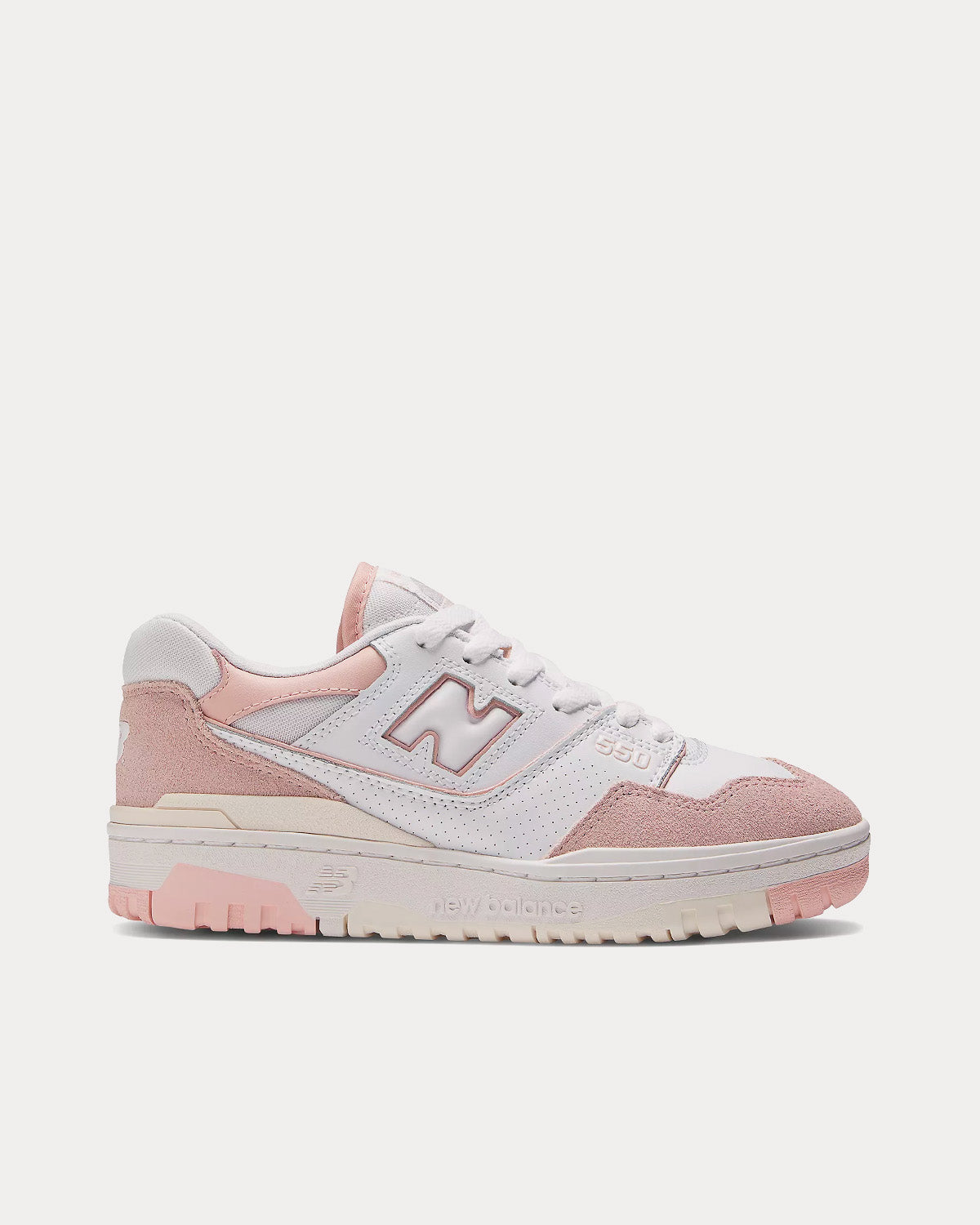 New Balance 550 White /  Pink Sand / Sea Salt Low Top Sneakers - 1